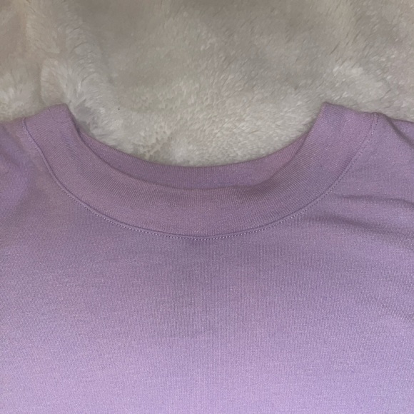 Skims Set - Boyfriend Long Sleeve Tshirt & Loose Pants in LILAC - Large - Picture 10 of 16